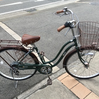 整備済 丸石サイクル LEDオートライト 外装６段変速 ２６インチ