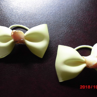 髪留め　リボン　ゴム　②の画像