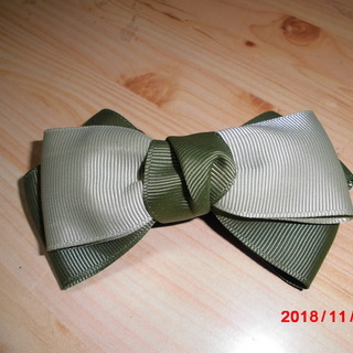 髪飾り　リボン　バレッタ　③の画像