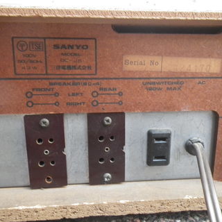 ■現状品■一応動作します。OTTO SANYO DC-J5 レコードプレイヤー＆FM/AMレシーバー の画像
