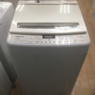 [安心の6ヶ月保証] 簡易乾燥機能付き洗濯機 ハイセンス 7.5kg 2017年製 [トレファク八王子めじろ台店] 