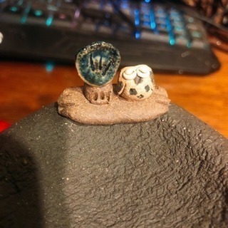 茶香炉　フクロウ　香炉　アロマ　台座　華会 香道　清水焼陶磁器本舗 ひろ吉の画像