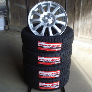 新品ガリット2018年製　155/65R14　アルミホイール4本...