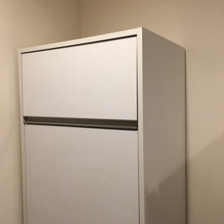 キッチン 棚 収納 白 食器棚の画像