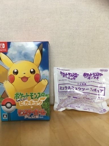 レア！ポケモンlet's goピカチュウ⭐️ミュウ&ミュウツーフィギュア、モンスターボールのみ