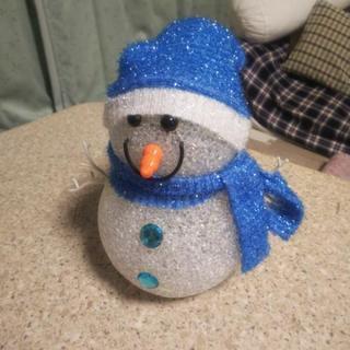 色が変わる雪だるまの置物★