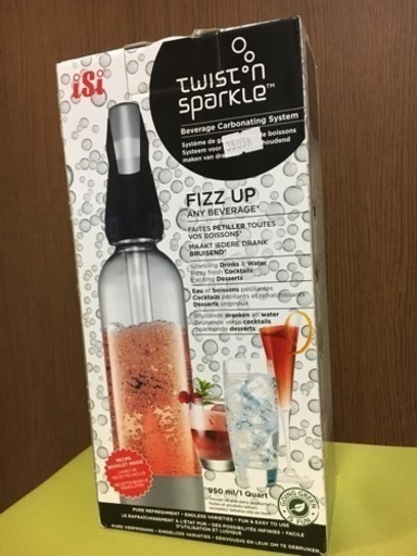 【新品未開封、未使用】ツイスパソーダ 炭酸ドリンクメーカー ※値下げ交渉可