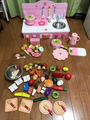 （相手決まりました）マザーガーデン卓上ままごとキッチン、他小物