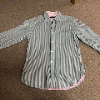 ビューティ&ユース  ストライプシャツ  ７部丈