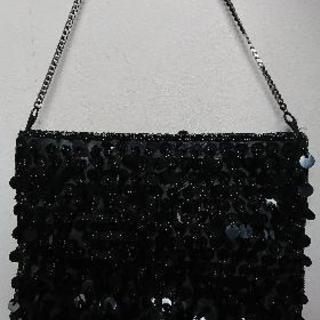 ブラック スパンコール バッグ