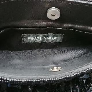 ブラック スパンコール バッグの画像