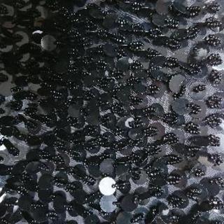 ブラック スパンコール バッグの画像