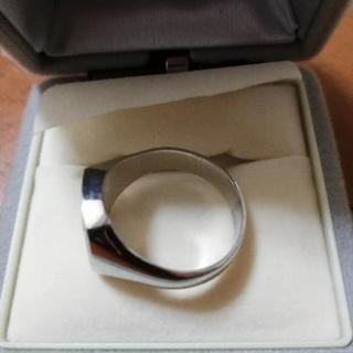 プラチナダイヤリング0.3ct印台の画像