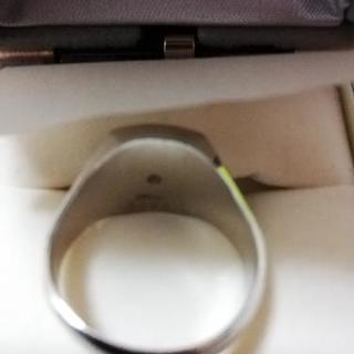 プラチナダイヤリング0.3ct印台の画像