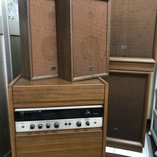 1970年代製 日立 Lo-D 4チャンネルステレオ「S-25」昭和レトロ アンティークの画像
