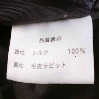 お値段交渉どうぞ！定価6万以上　シルク100％＋ラビット　リバーシブル　高級コートの画像