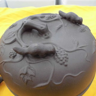 茶器 セット リス柄 中国茶 中国茶器 方柏元製 栗鼠とラズベリー　西岡店の画像