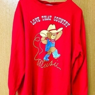 アメカジ⭐️古着⭐️クマ⭐️くま⭐️トレーナー