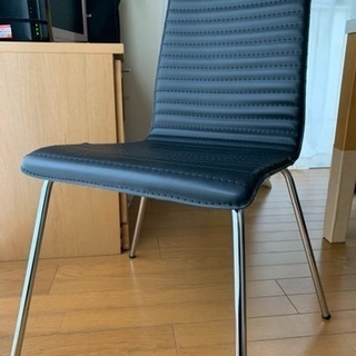 ニトリ （4脚セット）ダイニングチェア ブラックの画像