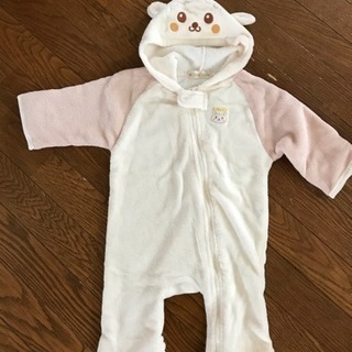 モコモコあったか着ぐるみロンパース３着の画像