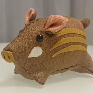 ちりめん細工で作る「干支 亥🐗」