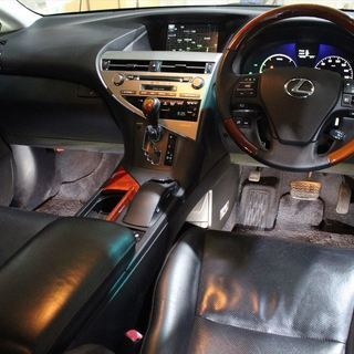 【車検２年付】  レクサス RX450h バージョンL エアサスペンション 4WD 黒皮/HDDナビ/地デジ/ウッドコンビ☆自社ローン・オートローン全国対応の画像