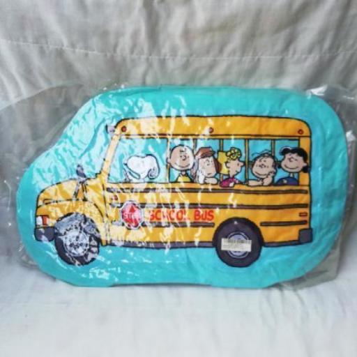 早い者勝ち!!新品未開封スヌーピー ジャンボ バス型 クッション