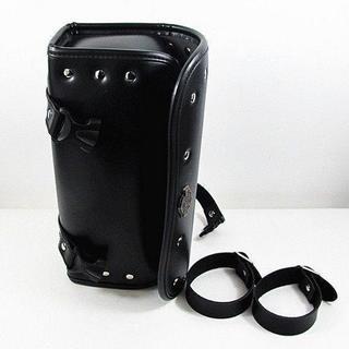 バイク用 サイドバッグ ツールバッグ ブラック ベルト付きの画像