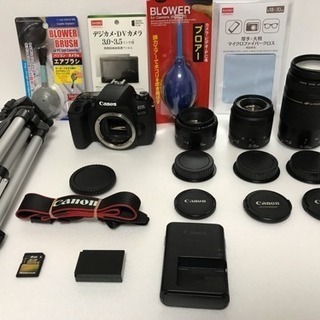 Canon EOS 9000D 標準＆望遠＆単焦点トリプルレンズセット