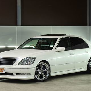 【車検２年付】  トヨタ セルシオ 4.3 eR仕様 黒革/車高...
