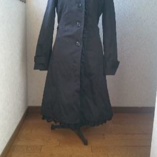 block フリル付きトレンチロングコート (試着のみ)