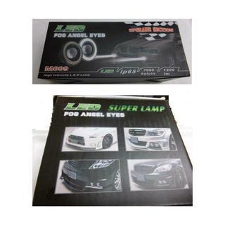 Ｌサイズ 3.5インチ LEDフォグランプ 12v 10W 7000k COBイカリング付の画像