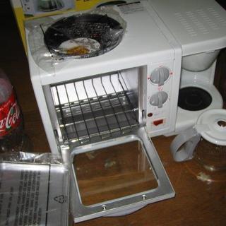 コーヒーメーカー＋トースター＋目玉焼き器（新品） 値下げ！！「単身者に最適！」の画像