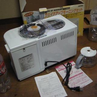 コーヒーメーカー＋トースター＋目玉焼き器（新品） 値下げ！！「単身者に最適！」の画像