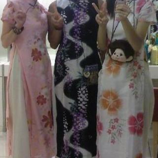 【中古着用1回】アオザイ横浜中華街の画像