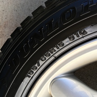 01’ メルセデスベンツ W203 ステーションワゴンに付いていた純正ｱﾙﾐ+スタッドレスタイヤの画像