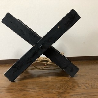 【三宅太鼓などに…手作りの横打ち台座】※太鼓は付属しませんの画像
