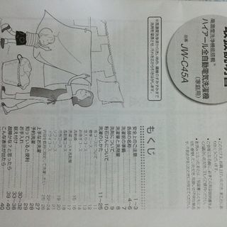 JW-C45Aハイアール洗濯機4.5kg使用回数10回以下の画像