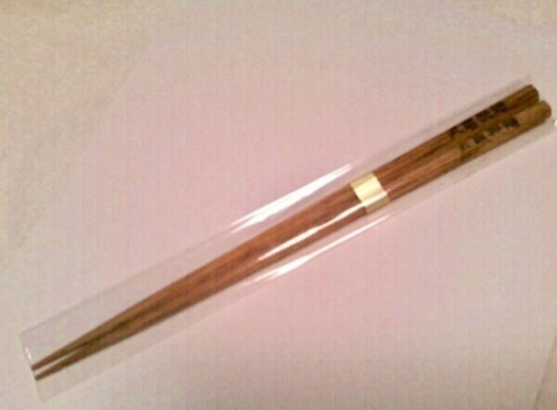 新品 丸亀製麺♪非売品 オリジナル本ヒノキ六角箸