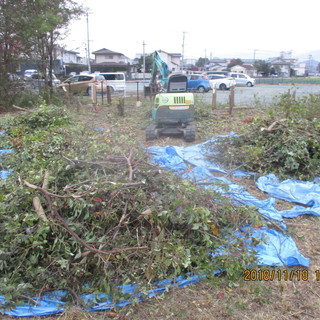 福岡原野商法、空地、駐車場工事、コンクリート仕様、草刈り、植木徹去、格安 - 筑紫野市