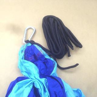 軽量 ハンモック ２人用 耐荷重200kg ブルーの画像