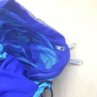 蚊帳付き 虫よけ ハンモック ２人用 耐荷重200kg ブルーの画像