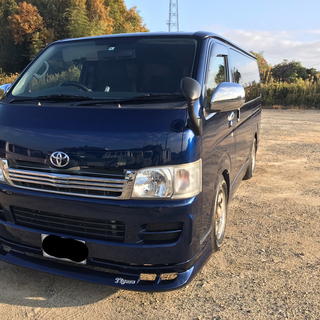 【値下げしました】トヨタ　ハイエースバン　デラックス　後ろアルフ...