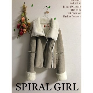 最終お値下げ‼︎☆SPIRAL GIRL☆スパイラルガール  フェイクムートンコートの画像