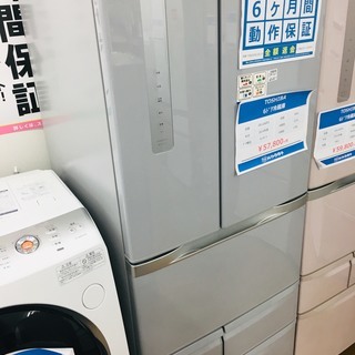 東芝　6ドア冷蔵庫（ホワイト）