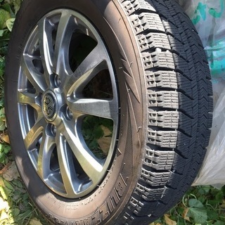 値下げ！！中古　155/65R13 BLIZZAK　NRX　スタッドレスタイヤ　ホイールセット４本の画像