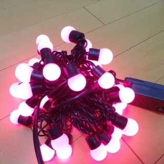 ★未使用★イルミネーション 50球 LED クリスマス 赤色 レ...