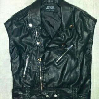 新品 ZARA ベルシュカ Bershka♪ライダース ベスト ...