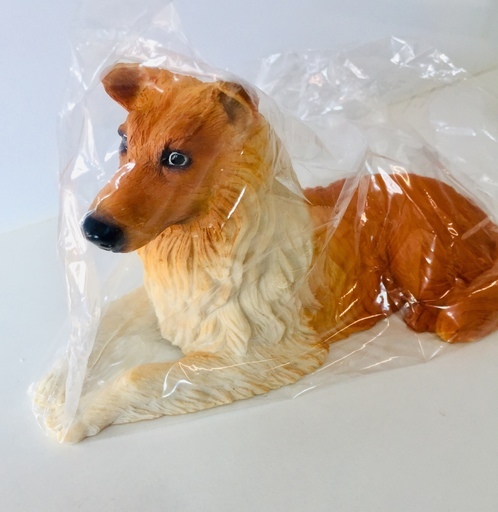 ポリストーン リアルドッグフィギュア 大 アイリッシュコリー　【新品】　犬　置物　フィギュア　ポリストーン