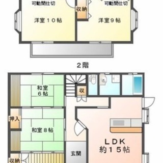 【子供部屋　多数】百年住宅 　リフォーム済　太陽光　サンルーム　庭井戸付 一戸建て　一軒家 − 栃木県